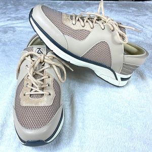 Zeba Men's Adaptive Handsfree Slip-On Beige Shoes Sneakers Size 11.5